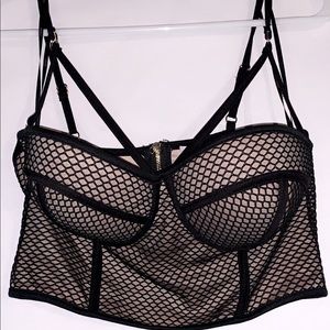 Black crop top. Never worn